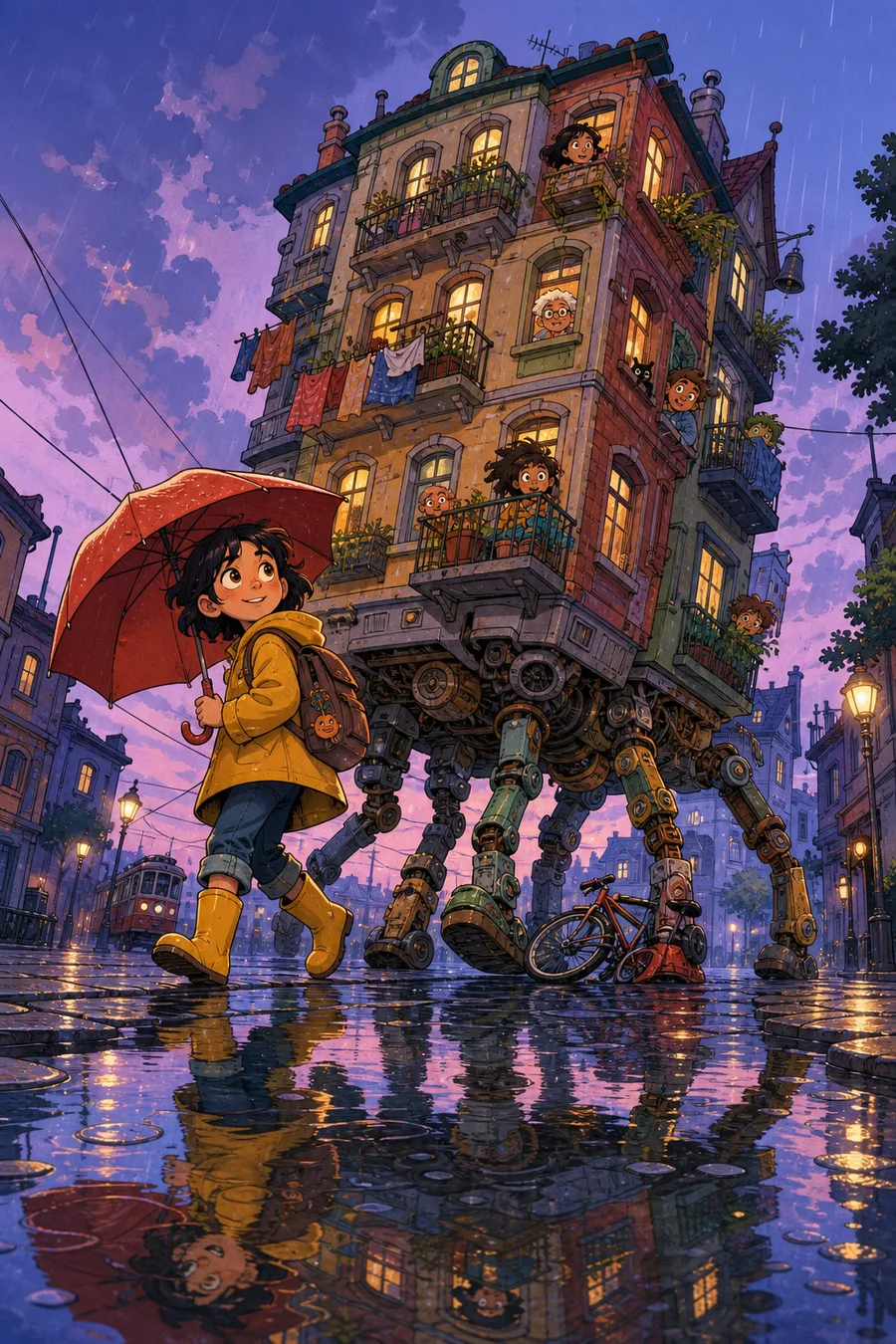 The House That Followed Me Home, an original urban fantasy comic cover