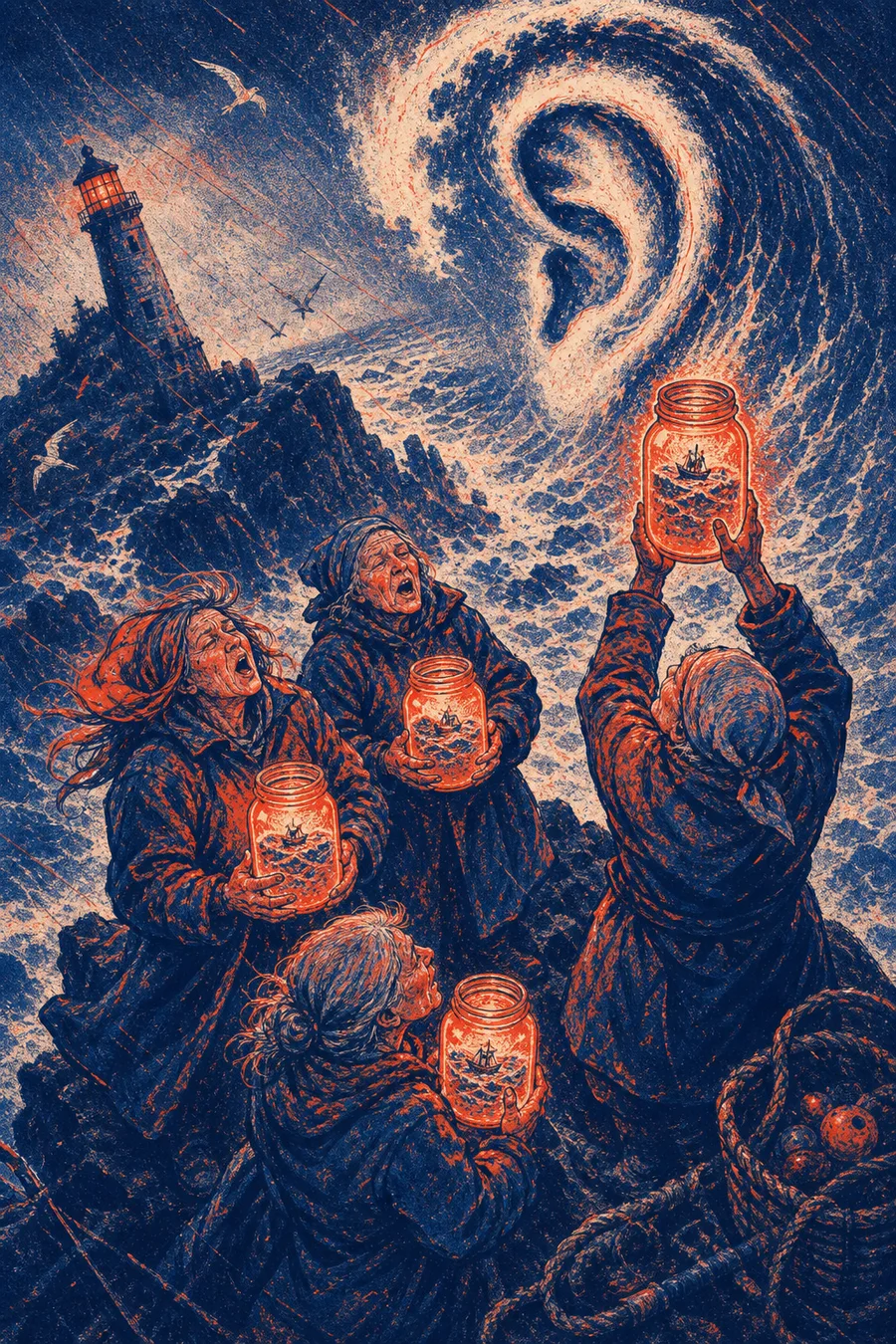 Salt Choir, an original coastal myth comic cover